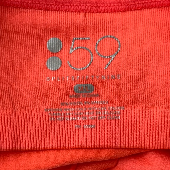 Splits59 Loren seamless cami in Sunset orange - Picture 7 of 10